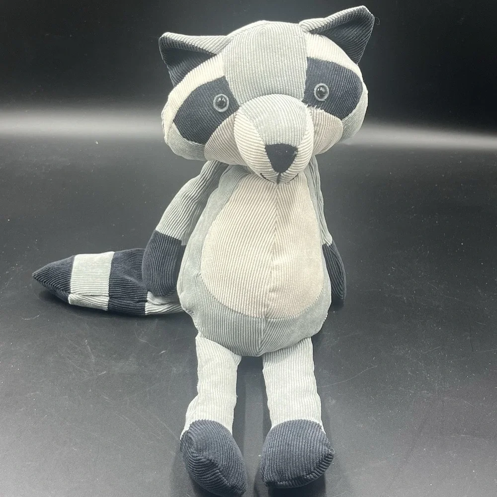 Manhattan Toy Racoon plush Folksy Foresters Corduroy Stuffed Animal